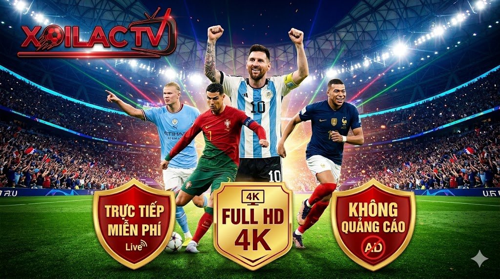 XoilacTV phát sóng trực tiếp bóng đá Full HD miễn phí, không quảng cáo