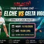 Nhận định soi kèo Elche vs Celta Vigo vòng 8 La Liga 2026/27 chi tiết tại Xoilac TV